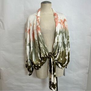 NWT Young, Fabulous and Broke Carmen Tie Front Top 117